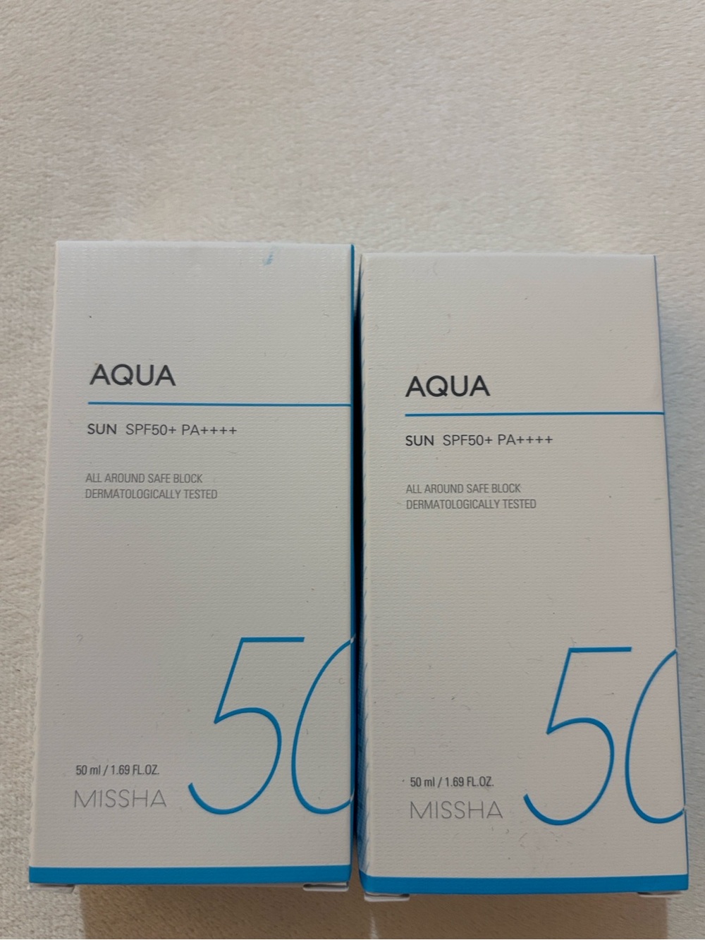 MISSHA - All-Around Safe Block Aqua Sun Gel SPF50+ / PA++++ 50ml